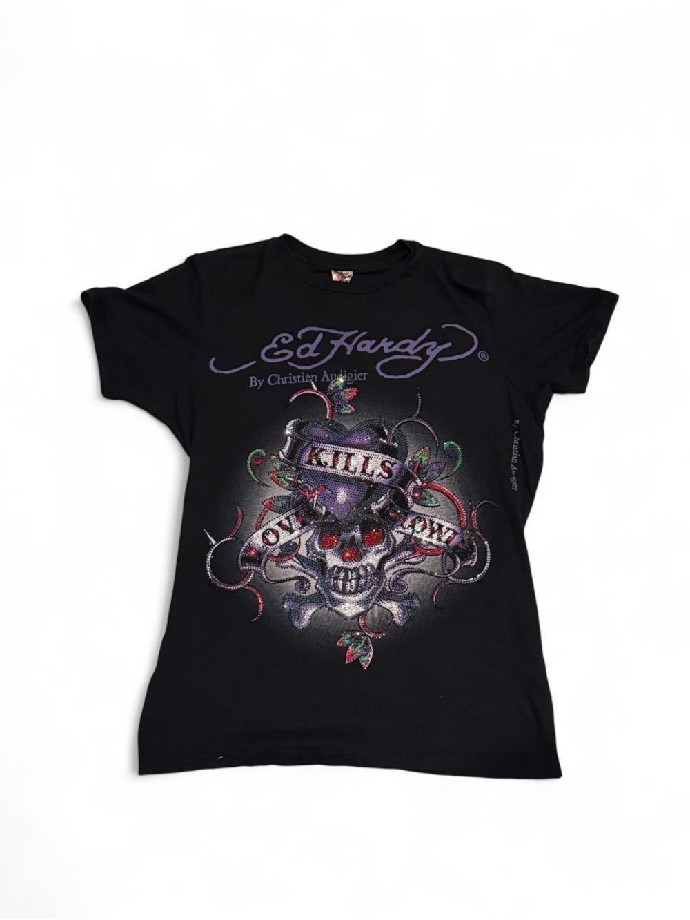Ed Hardy Black Graphic Tee